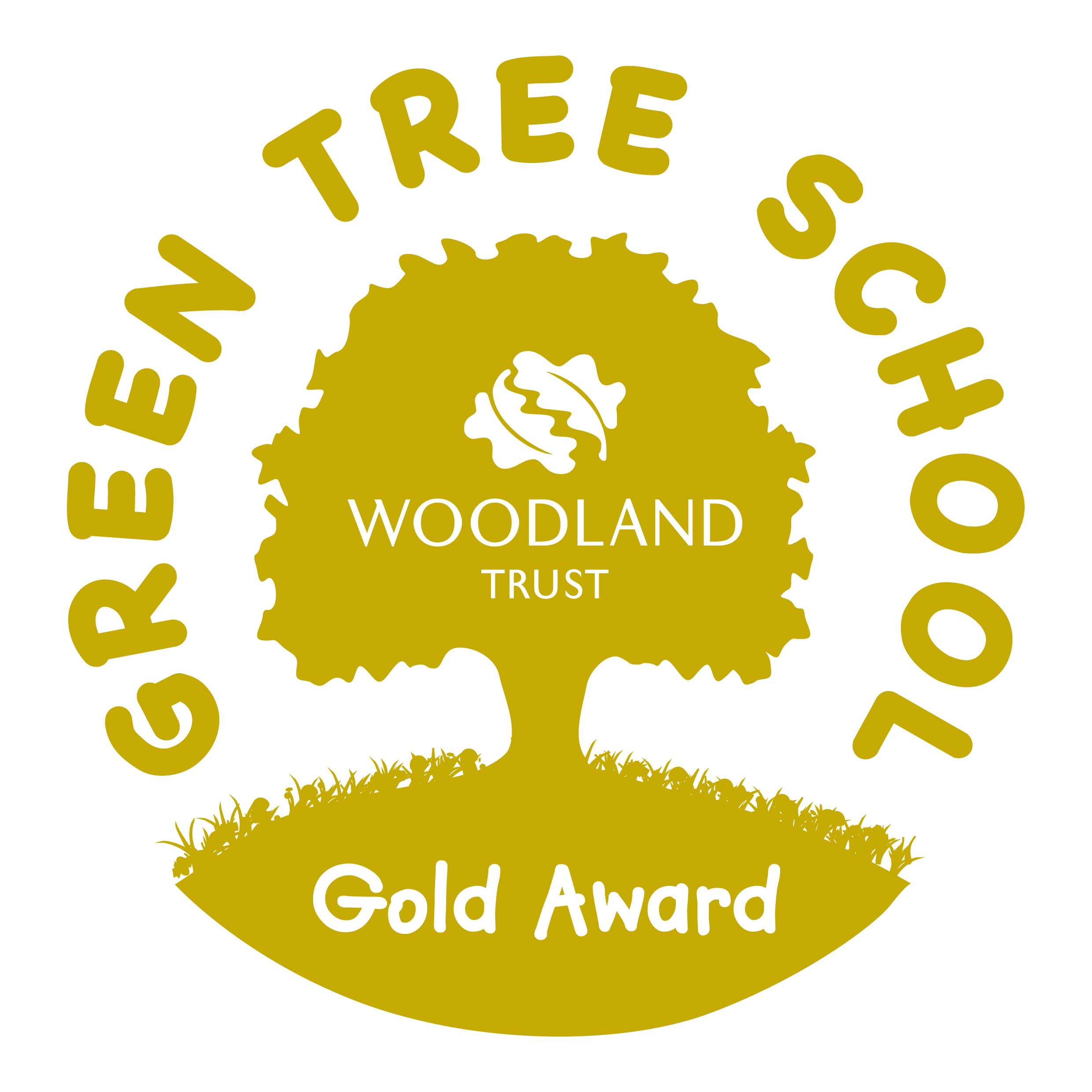 Green tree gold logo